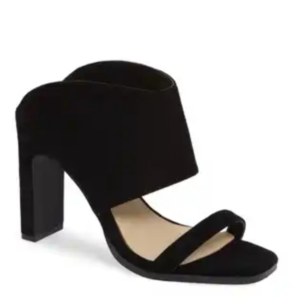 42 Gold Linx Slide/Sandal.  Sz 9.  BLACK Suede.  New.  Org $150